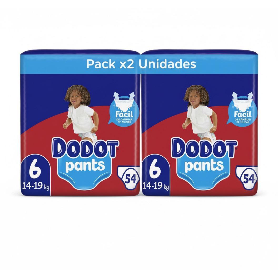 Dodot Pants Pañal Braguita Bebé Seco Jumbo Pack x2. Disponible en tallas 4, 5 y 6