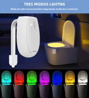 Luz De Noche Inteligente Con Sensor PIR Para Inodoro Luz De Baño Impermeable Para Asiento De Inodoro Iluminación LED Luminaria Lampara WC - details 5