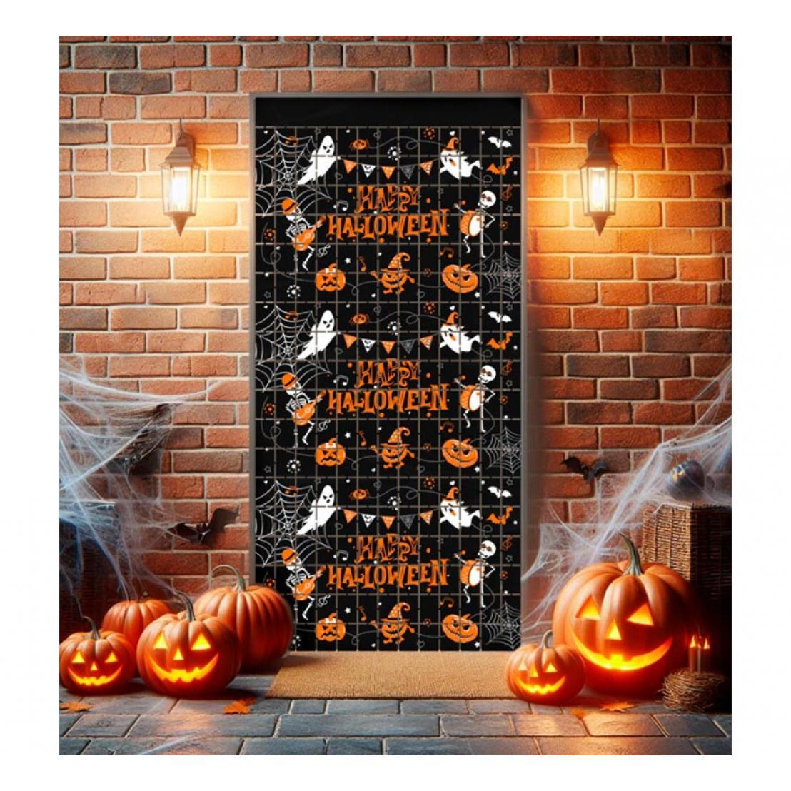 Partilandia Cortina Happy Halloween de cuadros de 1x2 m