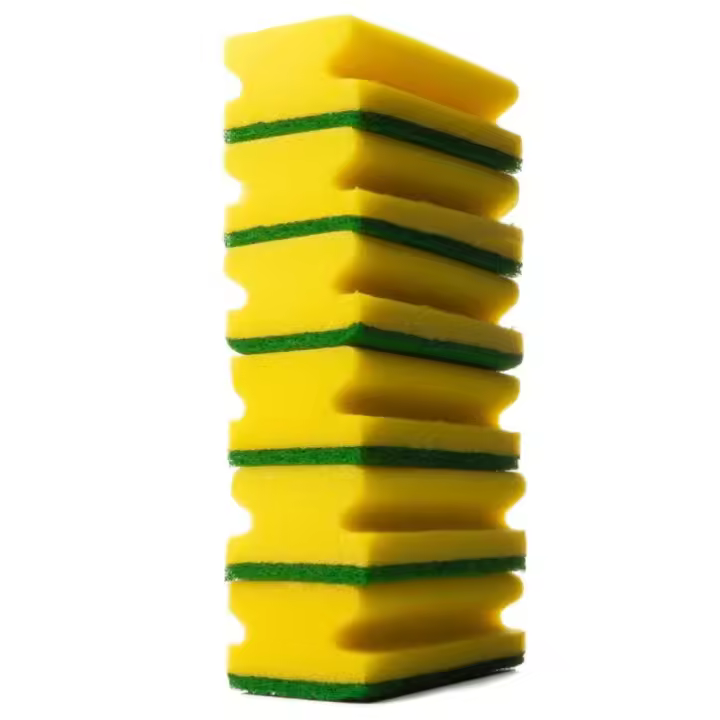 Estropajo Cocina Salvauñas Fibra Verde Extra Blancoplata 6 Unidades Gran Poder de Abrasión para una Limpieza Eficaz - 1