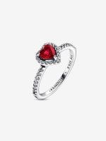 Pandora - Anillo Corazón Rojo Elevado - Plata de ley - details 1