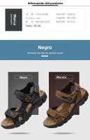 Sandalias De Cuero Genuino De Talla Grande Para Verano 38-46 Zapatos De Playa Al Aire Libre Casual Cómodos Para Clima Caliente Hombre - details 4