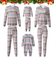 Pijamas De Navidad Para Familia 2023 Adecuado Para Padres Y Hijos Ropa De Año Nuevo Talla 4-6Años Material Poliéster Estilo Divertido Y Cálido Conjunto De Pijamas Para Todas Las Estaciones - details 0