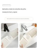 Alfombrilla De Drenaje Rápido De Silicona Para Grifo Y Baño Mat De Drenaje Multifuncional Plegable Y Antisalpicaduras Para Cocina Y Baño Diseño De Pendiente - details 7