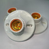 Soporte De Bombilla De Tornillo E27 1-20PCS 220V Base De Lámpara Blanca Adaptador De Soporte Para Luz De Techo - details 7