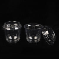 10Pcs Copas De Mousse Desechables De 10Oz Con Tapa Cajas De Plástico Transparentes Para Helado Postre Picnic Jalea Yogur - details 11