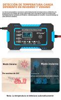 Cargador De Batería Para Coche EAFC Inteligente Rápido 12V 6A Con Pantalla LCD Reparación De Pulso Mantenimiento Automático Para Baterías De Agua Y Ácido Lead-Acid - details 4