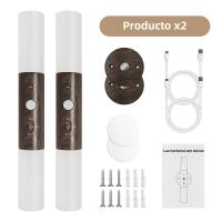 2PCS Luz Nocturna Sensor De Movimiento USB Recargable Madera 700mah LED Para Pared De Dormitorio Pasillo Escalera - details 11