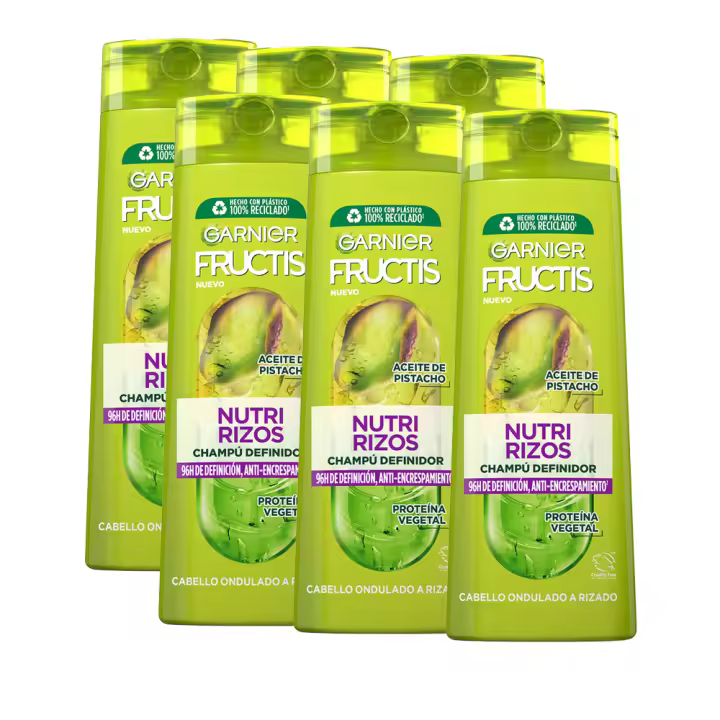 GARNIER | Fructis Nutri Rizos Contouring Champú, acondicionador, mascarilla y/o tratamiento Pelo Rizado u Ondulado - 1