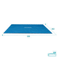INTEX - Cobertor solar piscina rectangular, 549x274 cm, reduce la evaporación del agua, conserva la temperatura, con orificios de drenaje - details 5
