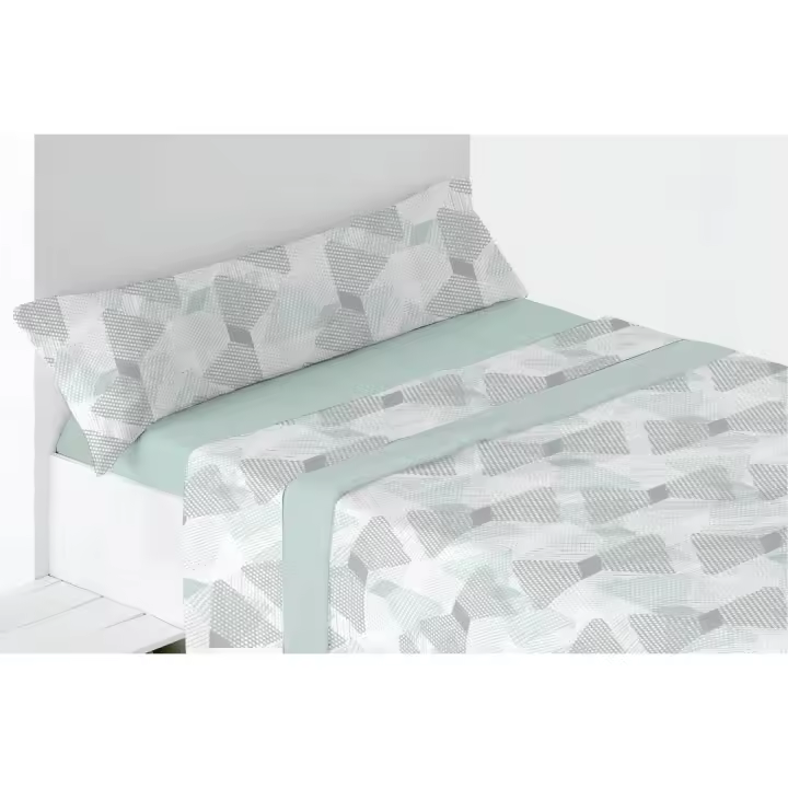 Juego de Sabanas Pirineo Borneo. Tejido Térmico. Juego de Sábanas Térmicas. Ropa de Cama de 3 Piezas 100% Poliéster. Juego de Sábanas Low Cost para Cama de 90, 105, 135 y 150 cm. Ropa de Cama Invierno Color a Escoger - 1