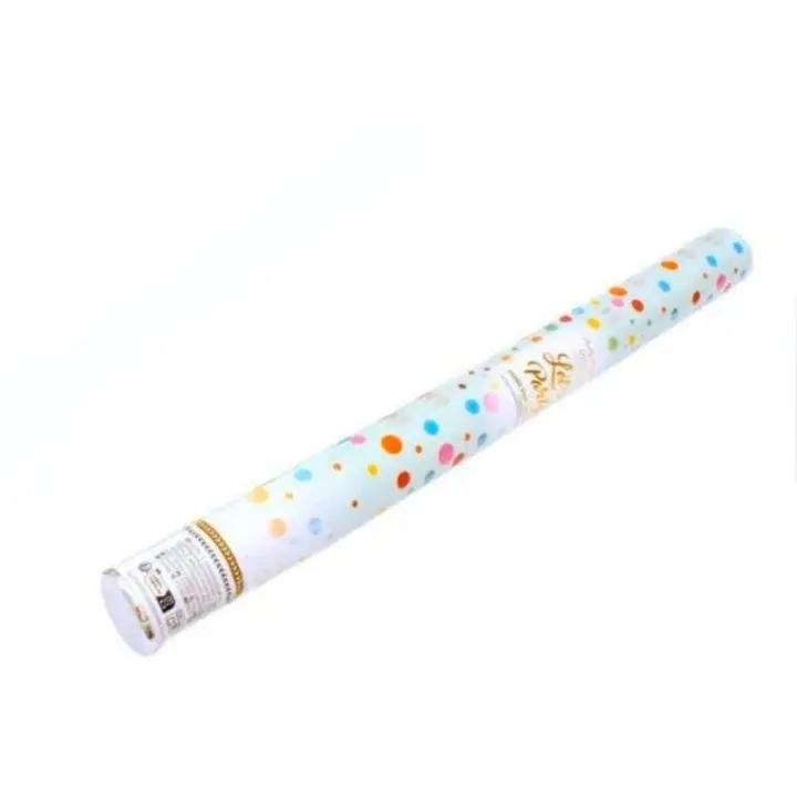 Cañón Confeti Circular Multicolor, 30/40/50/60 cm, 3-10 m de Alcance Ideal para todo tipo de celebraciones - 1