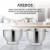 AREBOS Procesador Alimentos 1500 W con 2 x 6L Tazón de Mezcla Acero Inoxidable - details 10