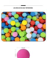 Bolas De Golf De EVA Espuma 50pcs Color Aleatorio Para Práctica Interior Juguete Para Mascotas TX007 - details 1