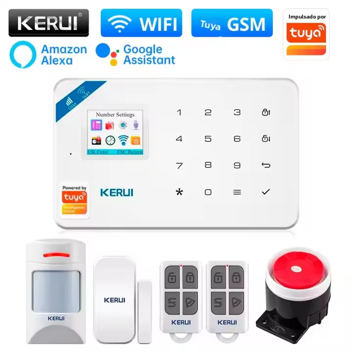 Sistema De Alarma WIFI GSM KERUI W181 Con Sensor De Puerta/ventana Para Seguridad Doméstica Compatible Con Alexa Y Tuya Control Remoto - 1
