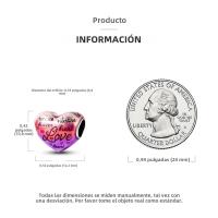 Beadas De Corazón Colorido En Plata Para Joyería De Pulsera Y Collar Con Encanto Para Chicos Y Chicas Accesorios De Moda Irregular - details 119