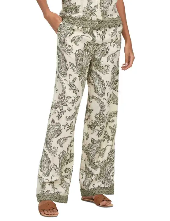 Pantalón Only Liana estampado verde de mujer - 1