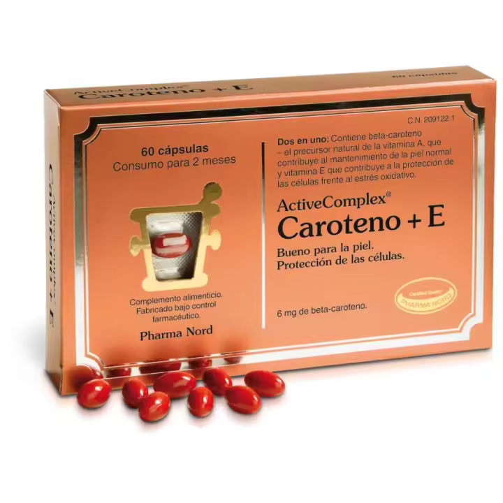 Pharma Nord Activecomplex Caroteno+E 60 Comprimidos. - 1