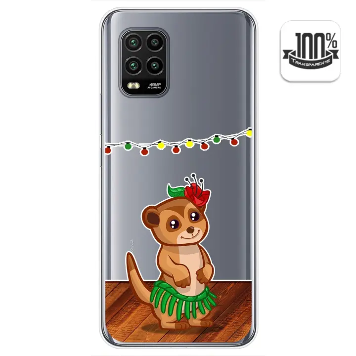 Tumundosmartphone Funda Gel Transparente para Xiaomi Mi 10 Lite diseño Suricata Dibujos - 1