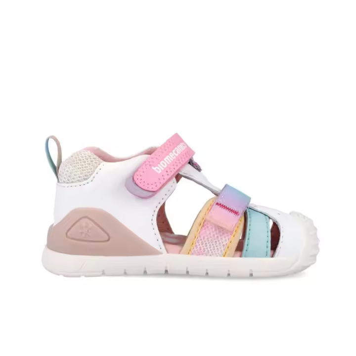 Zapatos primeros pasos bebé niña BIOMECANICS 262111-C310 SANDALIA URBAN BALNCO MULTI 37780 26V - 1