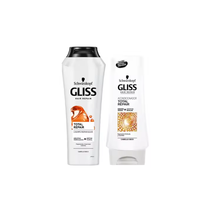 Pack Gliss Schwarzkopf Hair Repair Total Repair Champú & Acondicionador - 1