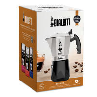 Bialetti Brikka Cafetera Italiana de 4 Tazas (170 ml) para Espresso con Cremoso Intenso, Compatible con Cocina de Gas y Eléctrica - Aluminio Negro - details 3