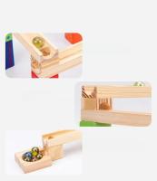 Juego Educativo Montessori De Bloques De Construcción De Madera 3D Con Carril De Bolas De Mármol Juego Interactivo Para Padres Y Niños - details 12