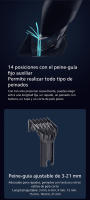 Xiaomi Hair Clipper|5 ajustes de longitud para un corte de precisión + 14 posiciones de longitud del peine-guía Cabezal con cuchilla cerámica chapada en titanio Batería con 180 minutos de duración* - details 6