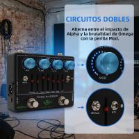 Pedal De Bass Profesional Fanmuzk Rome Warrior Con Igualador Gráfico De 6 Bandas Salida De Auriculares Y Entrada Auxiliar Para Bajo Eléctrico - details 0