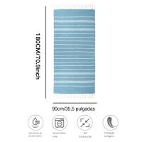 Toallas De Baño Con Borlas Estilo Navideño Absorbentes De Terciopelo Turco Natural Para Playa Y Piscina Set De 3 Piezas - details 1