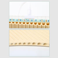 Flute De Pan Con 18 Tubos En Clave C Instrumento De Viento Para Estudiantes Principiantes Con Funda Portátil Flute De Pan - details 2