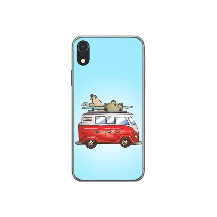 Tumundosmartphone Funda Gel Tpu para Iphone XR Diseño Furgoneta Dibujos - 1