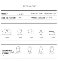 Gafas De Sol Para Hombres Y Mujeres Oversize Retro Double Bridges Polygon Square Metal Fashion Gradient Shades UV400 - details 8