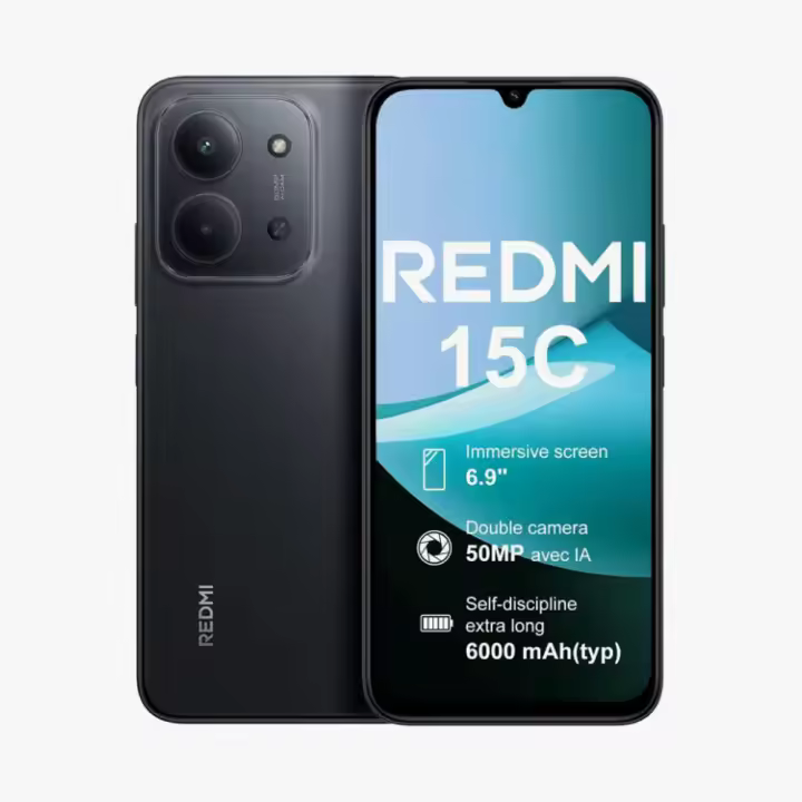Xiaomi Redmi 15C Smartphone 4GB+128GB| 4+256GB Pantalla de 6.9" batería de 6000mAh Carga rápida de 33W procesador Octa-Core - 1