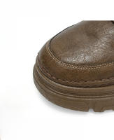 Botas De Cuero Impermeables Para Hombre Botines De Moda Casual Para Otoño Y Primavera Zapatos De Deporte De Media Calf High Para Senderismo Exterior - details 4