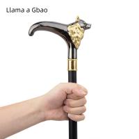 Bastón De Moda De Zorro Oro Y Negro Lujo Decorativo Para Fiesta Cospaly Vintage Con Punta De Goma 93cm - details 7