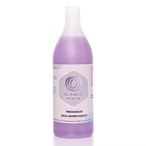 Fregasuelos Perfumado Secado Rápido Violeta Blancoplata 1L - Perfume Duradero y Limpieza Eficaz en una Pasada - 1