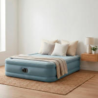 INTEX - Colchón hinchable Deluxe Premium Comfort doble, 152x203x46 cm, tecnología Fiber-Tech, bomba de aire incorporada, sistema inflado y desinflado, bolsa almacenaje, camas de aire, colchones hinchables, camping, cama matrimonio, habitación invitados - details 6