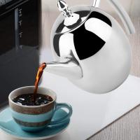 Tetera De Acero Inoxidable Con Filtro Malla Removible Contenedor De Agua Para Café Y Té 1.5L Capacidad Marca Qiilu - details 5