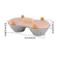 Hervidor De Huevos De Microondas Con 2 Redes Cocina Rápida Limpieza Fácil Silicona No Adhiere Huevos De Pato Y Huevos De Gallo - details 3