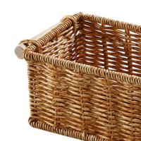 Cesta De Almacenamiento Imitación Rattan Perfume Para Organizar Rectangular Vintage Para Mesa De Café Bar Baño Cocina - details 4