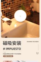 Lámpara LED De Sensor De Movimiento Recargable Por USB Luz Nocturna Para Armario Cocina Escalera Luz Sin Cable Para Armario Luz De Alacena - details 8