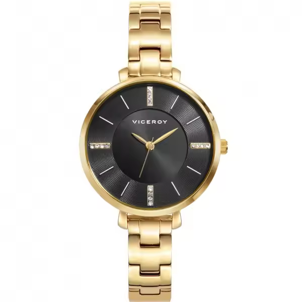 Reloj Viceroy 471062-99 | Analógico | Cuarzo | Esfera Plateada | Correa Marrón - 1