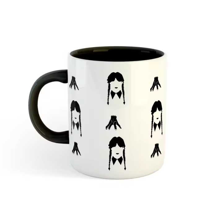 Taza Miercoles Adamms, taza de 350 ml de capacidad - 1