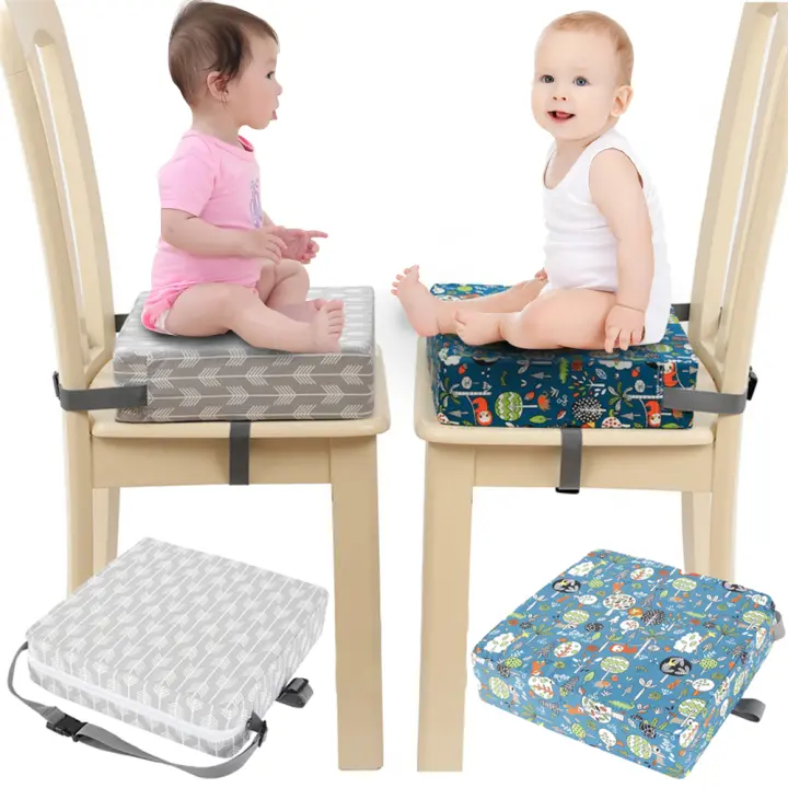 Cojín De Asiento Ajustable Y Desmontable Para Niños Seguridad En Silla De Comedor Con Almohadilla Almohadilla De Almohadillas Antideslizante Y Lavable - 1