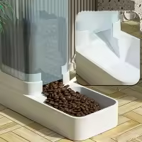 Dispensador Automático De Alimento Y Agua Para Perros 1pc/2pcs Set De Plástico Para Almacenamiento De Alimentos Para Perros - details 0