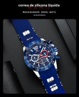 Reloj De Deporte Para Hombre MINI FOCUS Con Grande Dial Luminoso Multifuncional Resistente Al Agua Cuarzo Silicona Correa 220mm - details 18