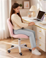 LUTODY - Silla de oficina, Silla escritorio juvenil, Silla Gaming, Silla giratoria 360º, Ergonómica, Asiento de polipiel, Regulable, Estilo nórdico, Para despacho y hogar - details 8