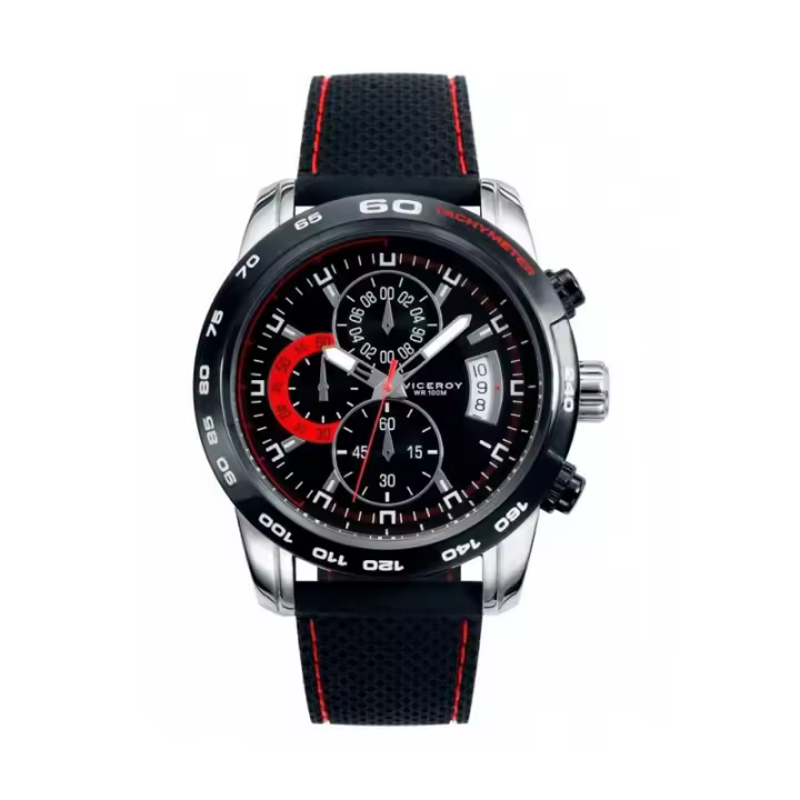Reloj Viceroy Hombre Cronógrafo Acero Inoxidable Negro - 1