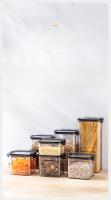 Jars De Almacenamiento Para Cocina Grandes Y Herméticos De Plástico Resistente a La Humedad Set De Cajas De Temporada Para El Hogar - details 2